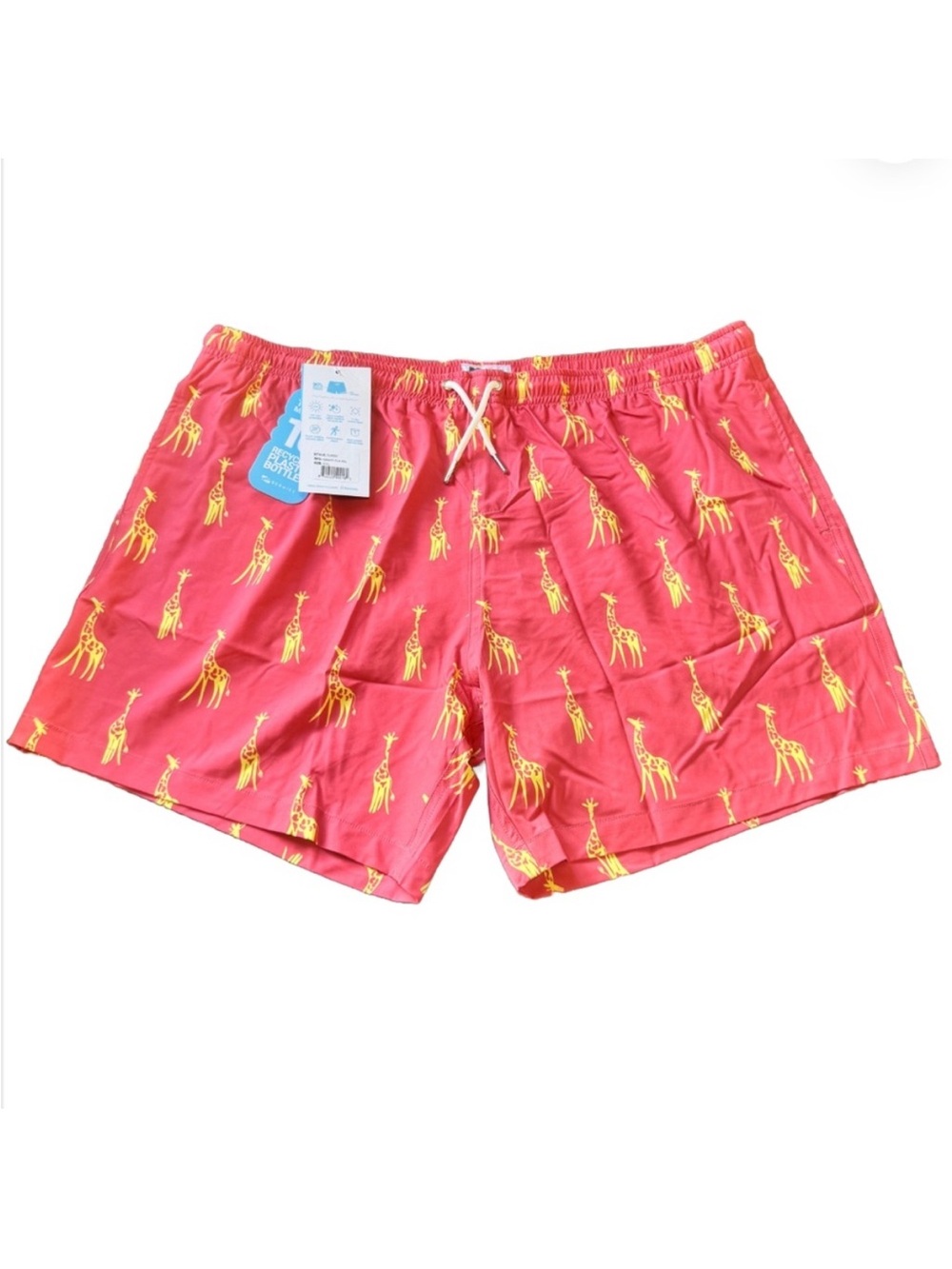 Bermies Men’s Classic Swim Trunks Shorts Giraffe XXL